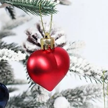 12 件创意心形节日挂饰，适用于圣诞节和情人节家居装饰 - 12pcs心型掛飾 - 查看 3