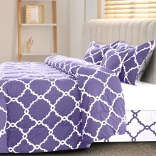 5-Piece Comforter Set – Lux Decor Collection – Lightweight Microfiber With Plush Texture – Opulent Design – All-Season Warmth – Elegant Bedding With Pillow Shams & Bed Skirt – Cozy Comforter, Elegant Bedding Set, Luxury Bedroom Essentials, Valentine's Day Romantic Bedroom, Spring Bedding Set, Complete Bed In A Bag, Matching Decor, Elegant Design, Luxury Look, Gift Set Idea, Guest Bedroom Ready, Modern Bedroom Style, Easy Bedroom Refresh, All-Inclusive Bedding, Daily Living, Home Comfort, Family Choice - 四葉薰衣草 - 查看 8