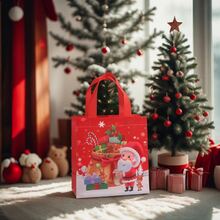 12PCS Christmas Gift Tote Bag-Reusable, Waterproof Non-Woven Gift Bag, Party Gift Bag, Shopping Mall Shopping Bag. - M - Xem 9