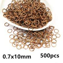 500pcs 3-12mm Metal Jump Rings Split Ring Open Single Loops DIY Jewelry Making Accessories Findings