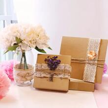 5m White Lace Burlap Ribbon, Suitable For Country Wedding Invitations, Bows, Wreaths, DIY Crafts, Christmas Decor - Multicolor - View 5