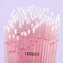 Micro Escovas Microswabs para Extensões de Cílios e Maquiagem - Aplicadores Descartáveis Livres de Fiapos para Cílios, Lábios e Beleza - Disponível em 50/100/200/300/500/600/800 peças