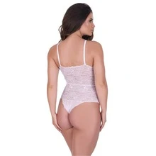 Kit 2 Simple And Comfortable Lace Bodysuit With Adjustable Strap And Without Pads With Cotton Lining - 彩色 - 查看 8