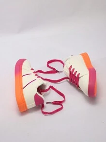 Student Flats Girls Daily Sneakers Gym Class Dopamine Non-Slip Little White Shoes