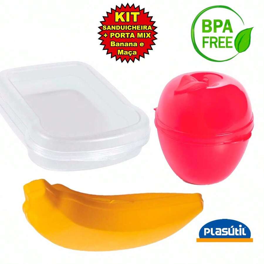 Kit 03 Banana/Apple Mix Pots And Sandwich Maker R:1315/4757/4893 Plasutil - Nhiều màu - Xem 1