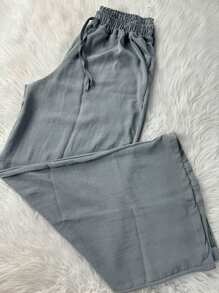 Plus Size Women's Social Pantalona Pants Tailoring Noble Size - 灰色 - 查看 1
