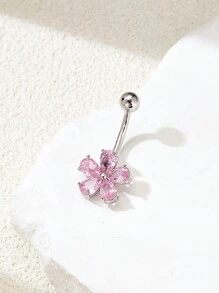 1 件可爱水滴花肚脐环情人节、妈妈、母亲、母亲节、礼物 - 彩色 - 查看 1