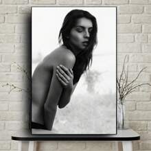 1pc Customized Image Canvas Painting, Personalized Modern Art Effect Canvas Painting, High-Quality Large Canvas Image, Suitable For Wall Customization, Art Photo Printing, Mural, Living Room, Bedroom And Home Decor - Modern Style - View 4