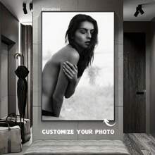 1pc Customized Image Canvas Painting, Personalized Modern Art Effect Canvas Painting, High-Quality Large Canvas Image, Suitable For Wall Customization, Art Photo Printing, Mural, Living Room, Bedroom And Home Decor - Modern Style - View 1