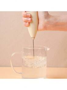 Milk Frother, Powerful Handheld Milk Frother, Mini Milk Foamer, Coffee Stirrer, Stainless Steel Drink Mixer For Coffee, Lattes, Cappuccino, Matcha, Hot Chocolate, Portable Foam Maker, Electric Wireless Blender Mini Coffee Maker Back To School