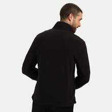 Mens Plain Micro Fleece Full Zip Jacket (Layer Lite) (Black) - Black - View 4