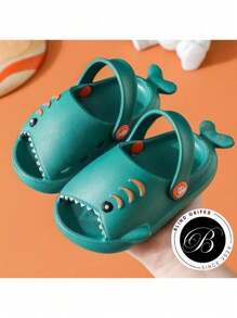 Baby Slippers Bebe Tubarão Sandal Girl And Boy Sandal Lightweight Soft Eva Non-Slip Baby Shar Slipper - 綠色 - 查看 2