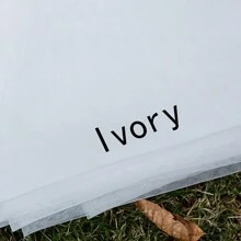 1pc Handmade Crystal & Pearl Beaded Edge Short Bridal Veil, Minimalist Design Fall Clothes For Women - Multicolor - View 10