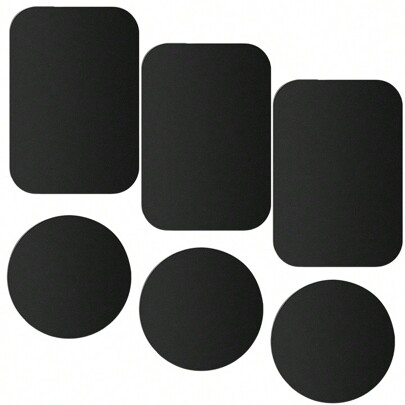 2-6pcs Metal Iron Plate Magnetic Car Phone Holder