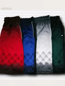 Dry Fit Flannel Shorts Bermudas - Zipper Pockets - 白色 - 查看 2