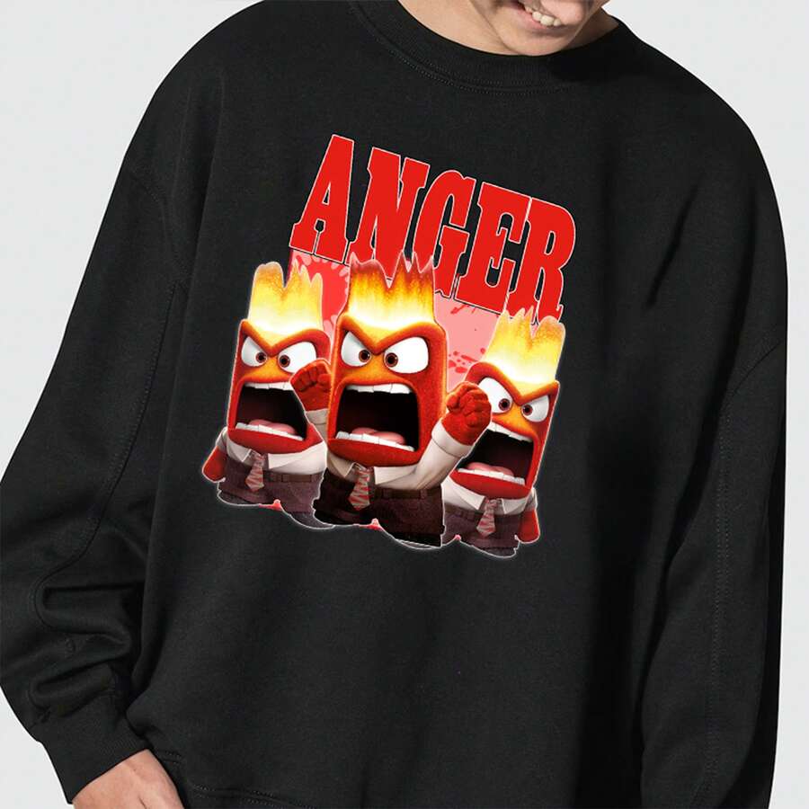 POTDEMIEL 3pcs Inside Out Cartoon Animal & Floral IronOn Transfers