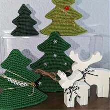 1 pièce Moule en silicone 3D de cerf pour la fabrication de bougies artisanales en résine pour la décoration de Noël - Transparent - Voir 6
