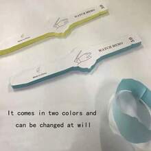 1pc Watch Shaped Memo Wristband, Reusable N Times Sticky Note Creative Wrist Watch Design Notepad - Multicolor - View 8
