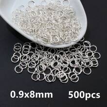 500pcs 3-12mm Metal Jump Rings Split Ring Open Single Loops DIY Jewelry Making Accessories Findings