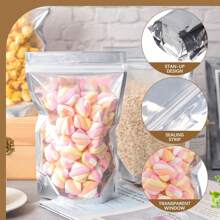 NPLUX 100 PACK Mylar Bags For Food Storage And Resealable Bags For Small Business Packaging Supplies Great For Party Favor Food Storage Bags - Mảnh- 6x9 Inch - Xem 3