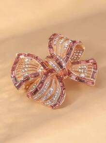 1pc Fashionable Western Style Bow-Knot Rhinestone Decor Pin Brooch, Party/Holiday Accessory Gift For Women - Multicolor - View 7