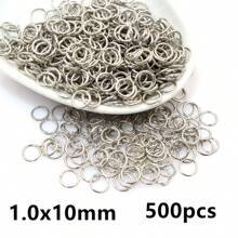 500pcs 3-12mm Metal Jump Rings Split Ring Open Single Loops DIY Jewelry Making Accessories Findings