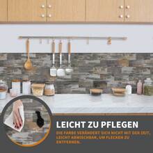 VA-Cerulean Tile Stickers 34 X 29 Cm 10 Pieces Type A/Type B/Type C/Type D/Type E/Type F For Kitchen Tile Leveling System PVC Wall Tile Foil Stickers Self-Adhesive Tile Foil, For Bathroom, Tile Decor, Fireplace Decor, Vanity Unit,Back To School,First Day Of School - Type a - View 5