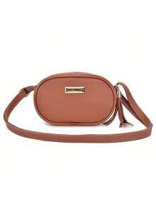 Women's Bag Kit 2 Pieces Square Medium Beige Crossbody + Oval Small Caramel Crossbody - 彩色 - 查看 2