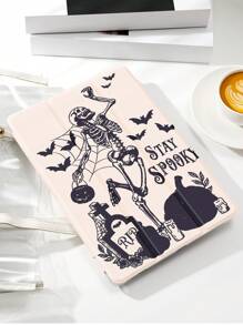 Halloween Masquerade Ball Compatible Protective Case Compatible With IPad 10.2" 2021/2020 IPad 9th/8th Gen, Samsung Galaxy Tab A8 10.5" 2022,  Matepad 10.4/Tab, , With Pencil Holder, Supports Auto Sleep/Wake Cover - Multicolor - View 4