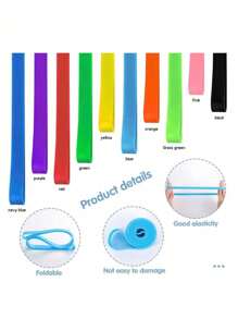 1/2/3/4/5/8/10/15/20pcs Silicone Towel Bands For Beach Chair Stretchable Beach Chair Bands Windproof Beach Towel Bands Colorful Beach Chair Clip Bands Beach Towel Holder Bands For Pool And Cruise Beach Essentials Travel Essentials (Color Random) Travel Accessories Travel Must Haves Vacation Summer Holiday School Accessories Back To School Supplies Stuff