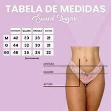 Kit 10 Invisible Comfort Panties With Lace Tulle Thread Elegant Intimate Fashion - Nhiều màu - Xem 3