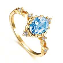 Anel Enfermagem Verde de Formatura Banhado a ouro 18k