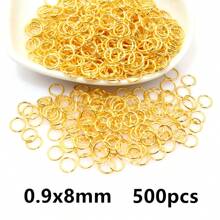 500pcs 3-12mm Metal Jump Rings Split Ring Open Single Loops DIY Jewelry Making Accessories Findings
