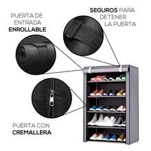 Shoe Rack Furniture Wardrobe Organizer Multipurpose Buildable Shelf 5 Levels Model YUB:010 - Grey - View 5