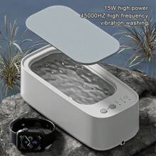 Professional Ultrasonic Cleaner, Jewelry Cleaner Machine With 3 Modes For Eye Glasses, Ring, Earring, Necklaces Etc - 白色 - 查看 6