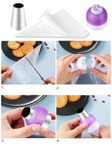 14/25pcs Large Stainless Steel Cake Decorating Piping Nozzles, Multi-Style Baking Icing Tips Set, Practical Large Size Baking Tools - 25-piece Large Decorating Nozzle Set - View 8