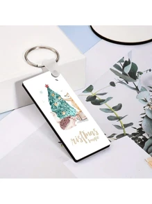 1pc, Create Your Own Unique Keychain With Custom Images. Customize Photos, Text, Etc. For Personalized Customization. Very Suitable For Family, Parents, Classmates, Friends, Colleagues, Or Pet Tags. - White - View 4