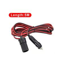 5M Car Cigarette Lighter 12V Extension Cable Adapter Socket Charger Lead - Red - View 8