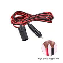 5M Car Cigarette Lighter 12V Extension Cable Adapter Socket Charger Lead - Red - View 6