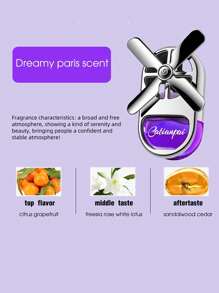 1 件装旋转汽车出风口芳香疗法装饰，车内空气清新剂，持久温和香味 - 均碼 - 查看 8
