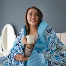 Lux Decor 5-Piece Comforter Set, Soft Microfiber Bedding With Plush Texture, All-Season Comforter, Pillow Shams And Bed Skirt Included, Elegant Hotel Collection Bedding For Bedroom, Guest Room And Home - 天空 - 查看 6