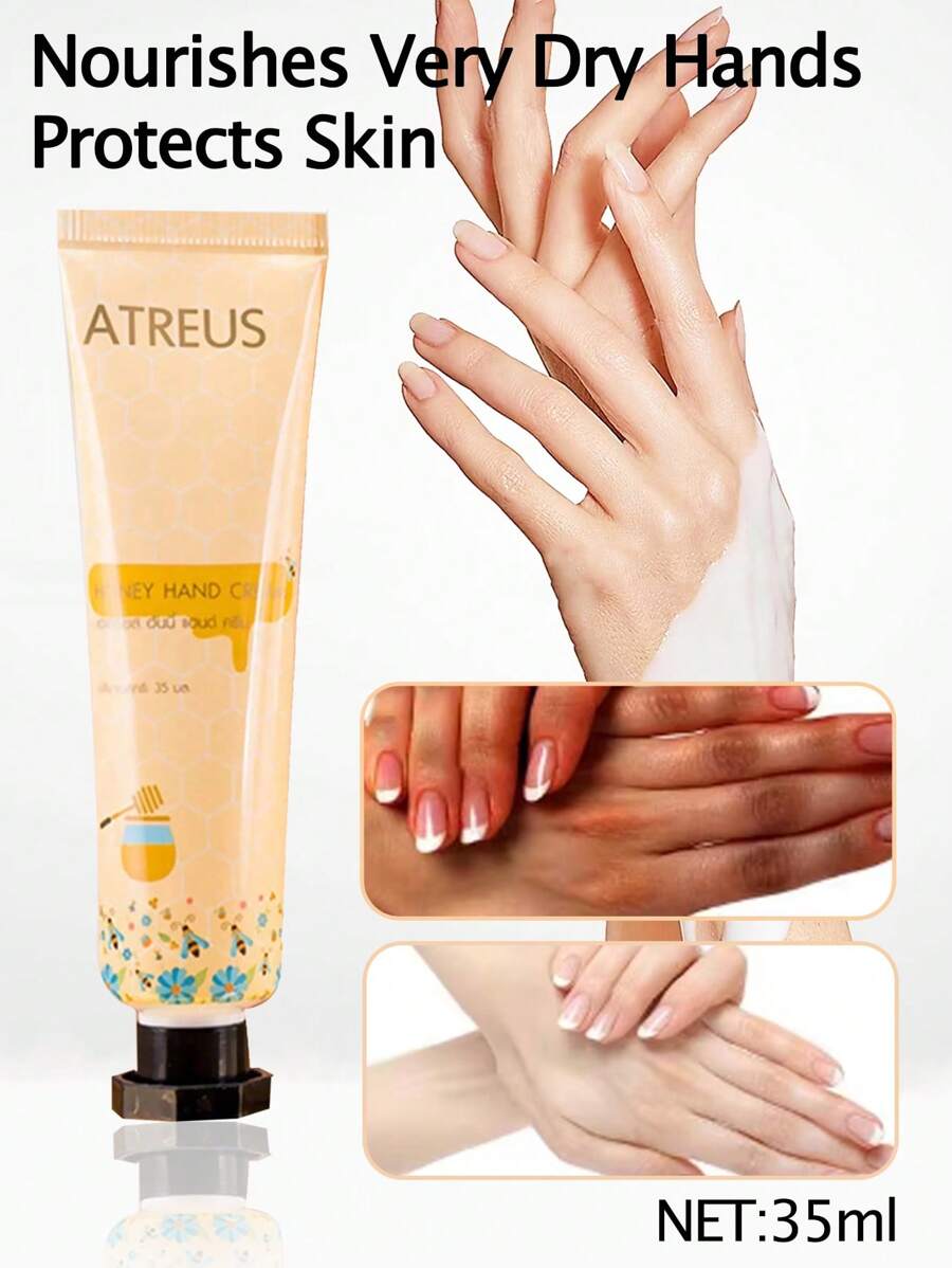 ATREUS Honey Hand Cream, 35ml/Tube Long-Lasting,High Moisturizing
