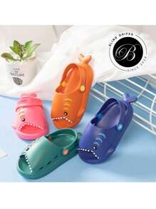 Baby Slippers Bebe Tubarão Sandal Girl And Boy Sandal Lightweight Soft Eva Non-Slip Baby Shar Slipper - 寶藍色 - 查看 5