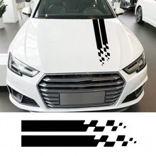 Universelle Motorhaube Aufkleber Auto Rennsport Styling DIY Beschriftung Motorhauben Vinyl Folie Aufkleber Tuning Zubehör passend für Autos, SUVs, Pickup Trucks