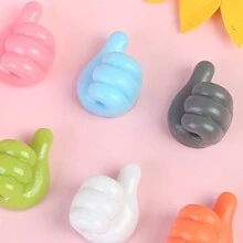 2/10 pièces Organisateur de câble créatif en forme de pouce, support multifonctionnel, ruban adhésif, sans perçage