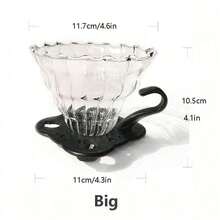 1 Set Pour Over Coffee Dripper, Heat Resistant Holder With Stand, Home Coffee Sharing Pot - Multicolor - View 3