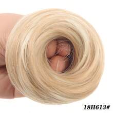 女士合成纤维凌乱发髻发圈、发带、发绳、甜甜圈发髻、弹性发夹、马尾辫接发、发饰 - 彩色 - 查看 14