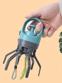 1 件宠物粪便铲，免提宠物粪便铲，6 爪设计，狗粪便拾取器，垃圾袋分配器（铲子 + 1 卷垃圾袋），不含牵引绳 - 彩色 - 查看 3