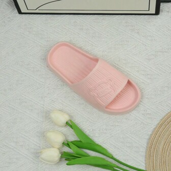 Solid Color EVA Slippers Sandals, Fashionable And Simple, Non-Slip, Wear-Resistant, For Indoor/Outdoor Use, Unisex Summer