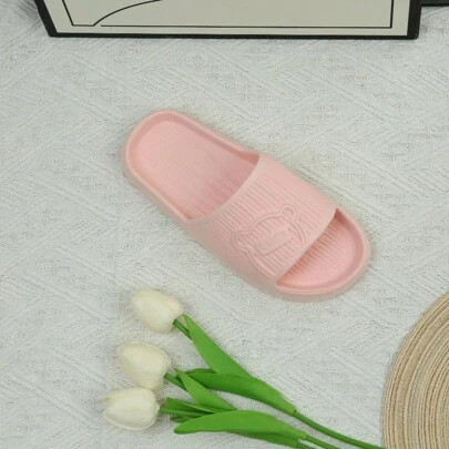 Solid Color EVA Slippers Sandals, Fashionable And Simple, Non-Slip, Wear-Resistant, For Indoor/Outdoor Use, Unisex Summer
